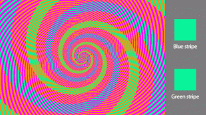 青と緑に見える部分も同色