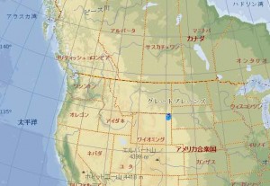 北米のほぼ中央に、デビルズタワーはある。